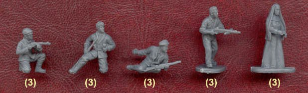 Caesar Miniatures 1/72 WW2 Partisan in Europe - Combat Miniatures
