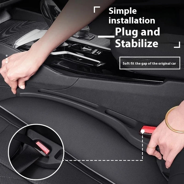 Car seat gap filler flexible install fitting the console gap