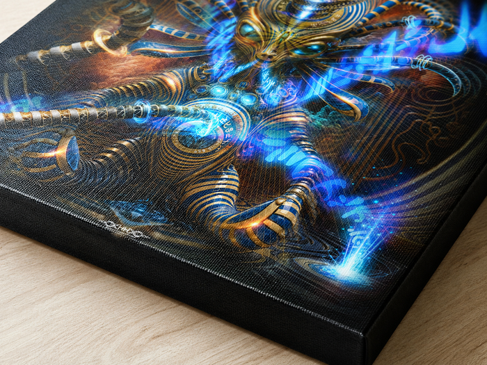 Celestial Cradle Stretched Canvas Print