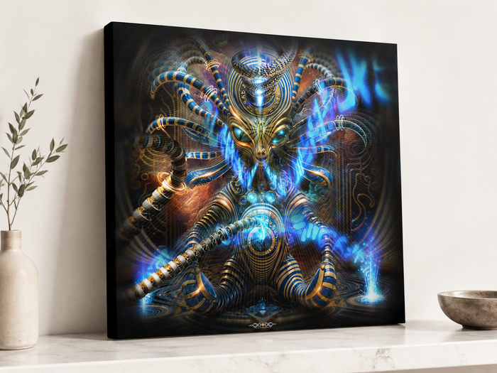 Celestial Cradle Stretched Canvas Print
