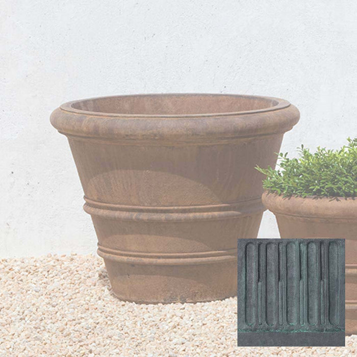 20.75" W x 16.25" H / Lead Antique