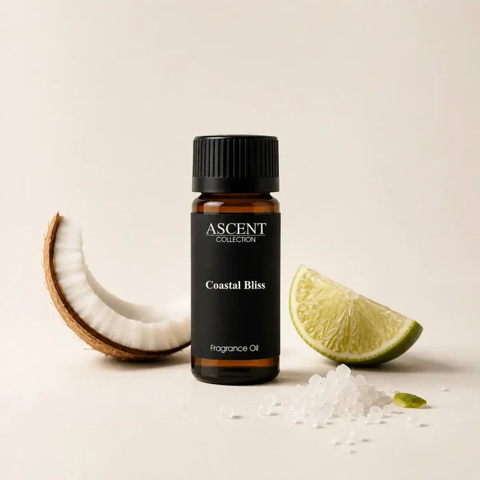 Coastal Bliss coconut and lime essential oil for luxury home fragrance and relaxation