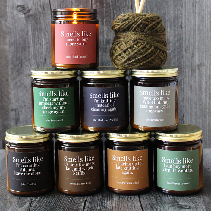 Coconut Soy Wax Candles For Knitters