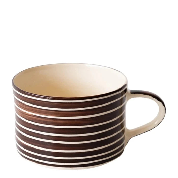 Coffee Lover's Ceramic Drinkware Set- Chocolate