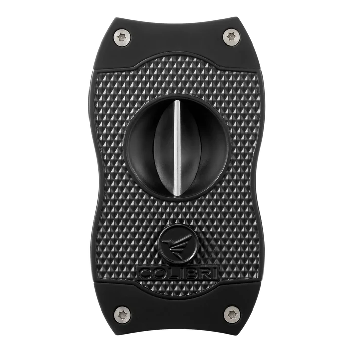 Colibri Diamond Black and Black V-Cut Cigar Cutter - CU300T30