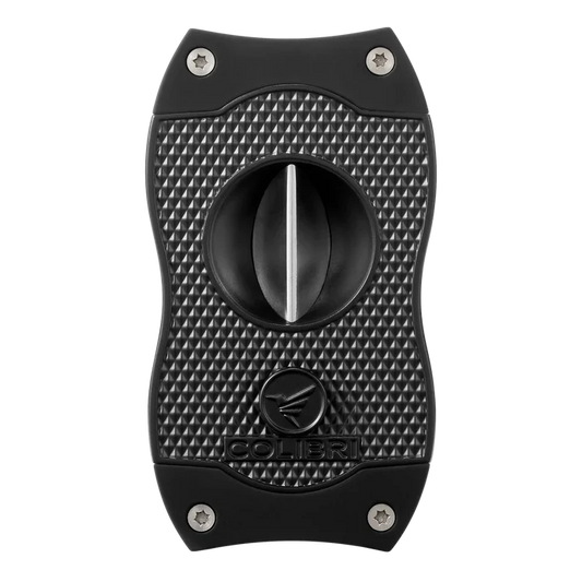 Colibri Diamond Black and Black V-Cut Cigar Cutter - CU300T30