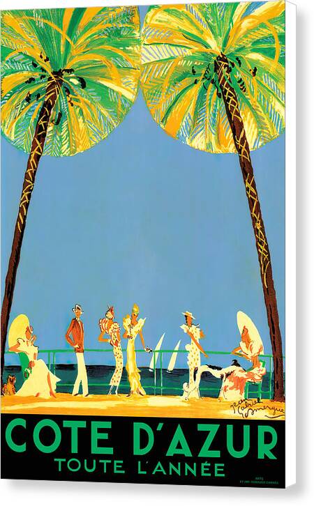 Cote d'Azur - Canvas Print