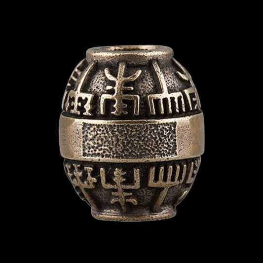vkngjewelry Beads Bronze Viking Beads Vegvisir