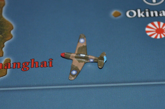 Custom Painted US P - 40 Warhawk Fighter with Chinese Roundel - Combat Miniatures