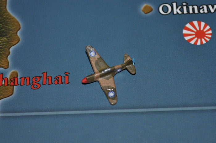 Custom Painted US P - 40 Warhawk Fighter with Chinese Roundel - Combat Miniatures