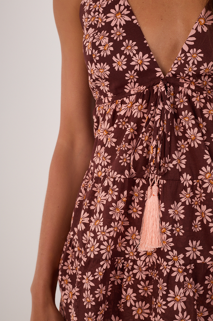 Cut Out Print Margaridas Rosa Top_4