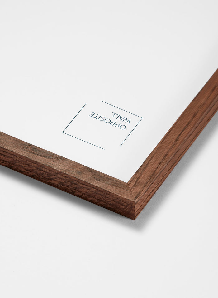 Scandinavian dark oak frame duo by Opposite Wall - Corner of the frame - Size 8x10 inches