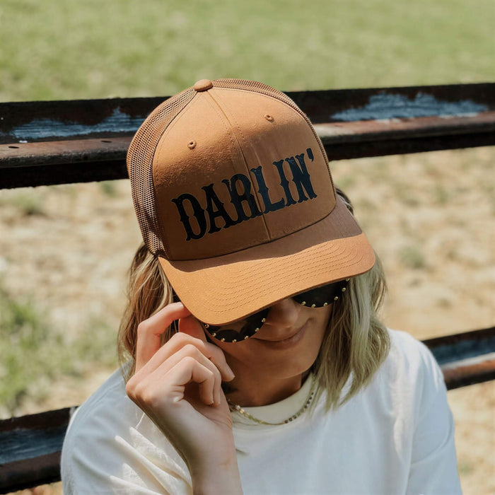 Darlin’ Trucker Hat - Caramel