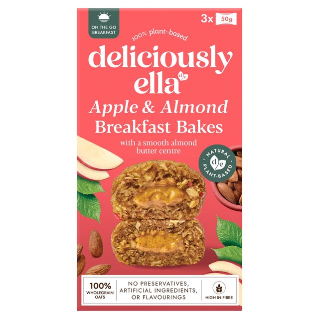 Deliciously Ella Apple & Almond Breakfast Bakes 3 x 50g