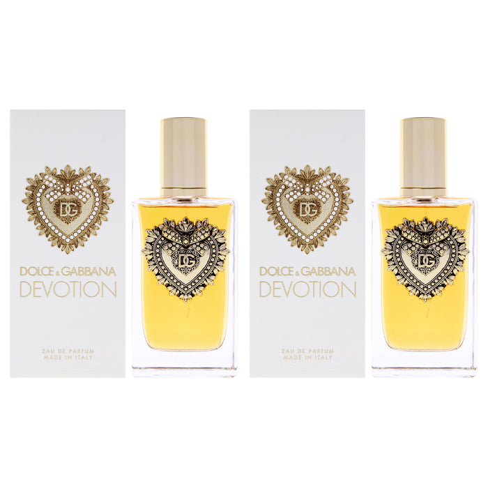 Devotion by Dolce and Gabbana for Women - 3.3 oz EDP Spray - Pack of 2