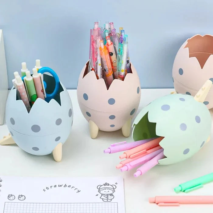 Dinosaur Egg Pen Holder | Makeup Brush Holder