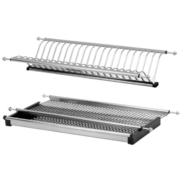 Dish Rack Kitchen Cabinet - Stainless Steel - 31-1/2 inch Furnica 800mm