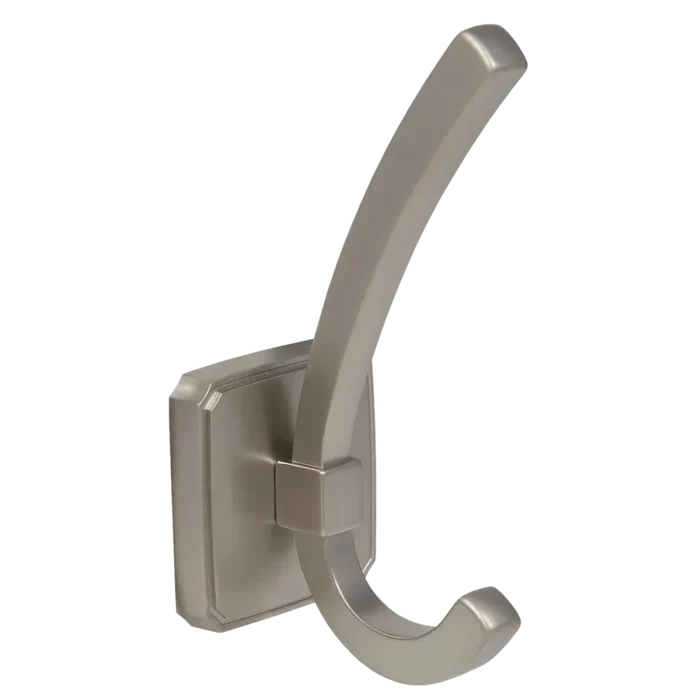 Double Coat Hook - 4-13/16 inch (122 mm) - Satin Finish