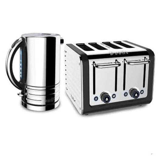 Dualit Architect Perfect Toast 4-Slot Kettle and Toaster Set, Matte Black - Shoppers-kart.com