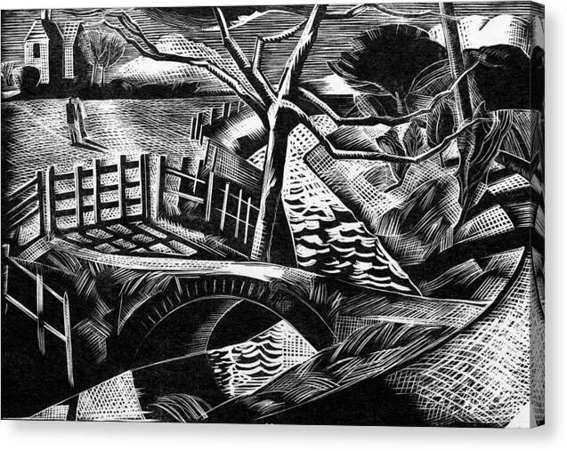 Dyke by the Road - Canvas Print