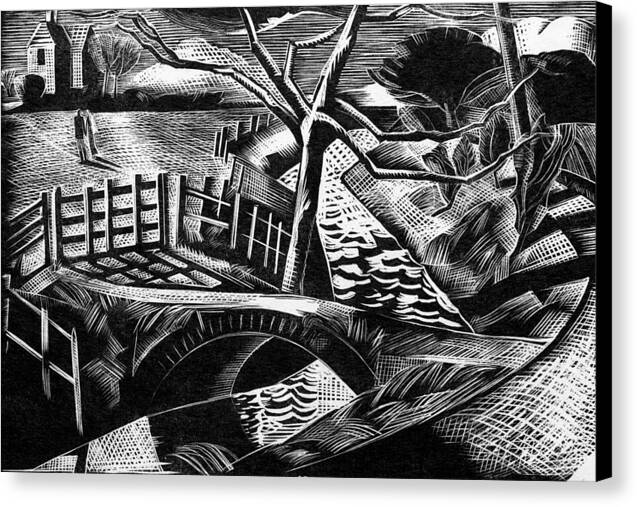 Dyke by the Road - Canvas Print