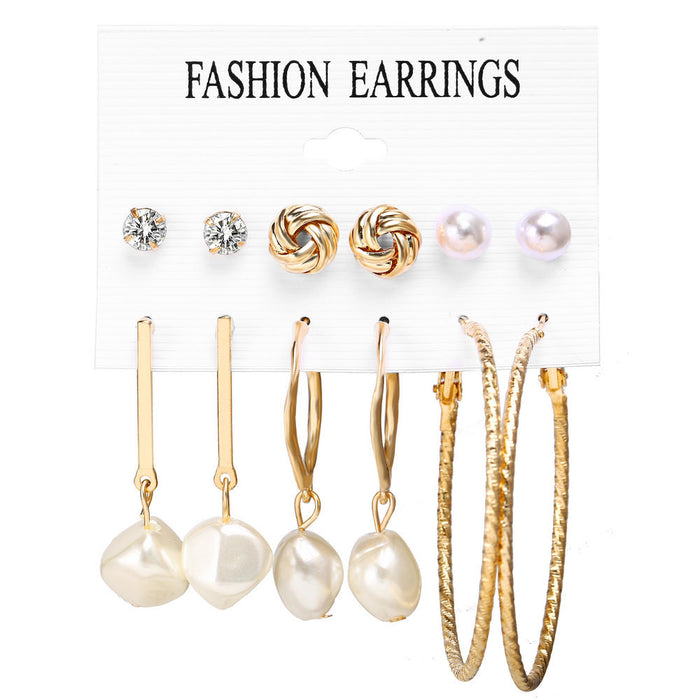E1245 - Elegant Pearl Earring Set