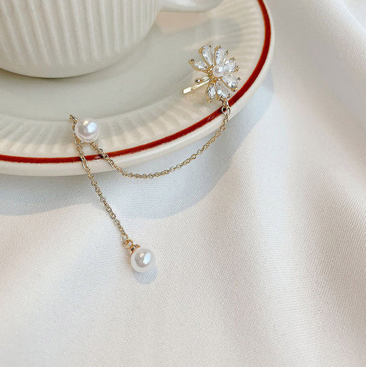 E1319 - Snowflake pearl Earrings