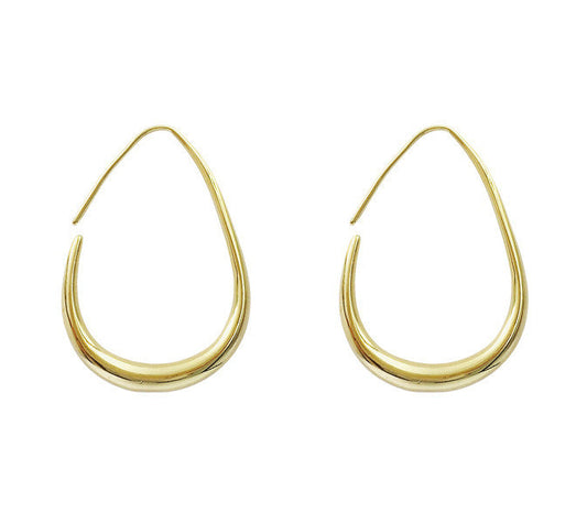 E1377 - Oval Drop Earrings