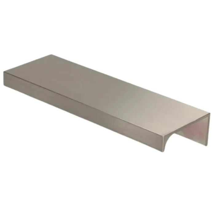 Edge Grip Round Profile Handle 16-3/8 inch / 416 mm (17-3/16 inch / 436 mm Overall Length) - Brushed Stainless Steel Look