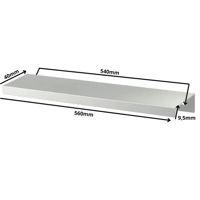 Edge Grip Round Profile Handle 21-1/4 inch / 540 mm (22-1/16 inch / 560 mm Overall Length) - Aluminum