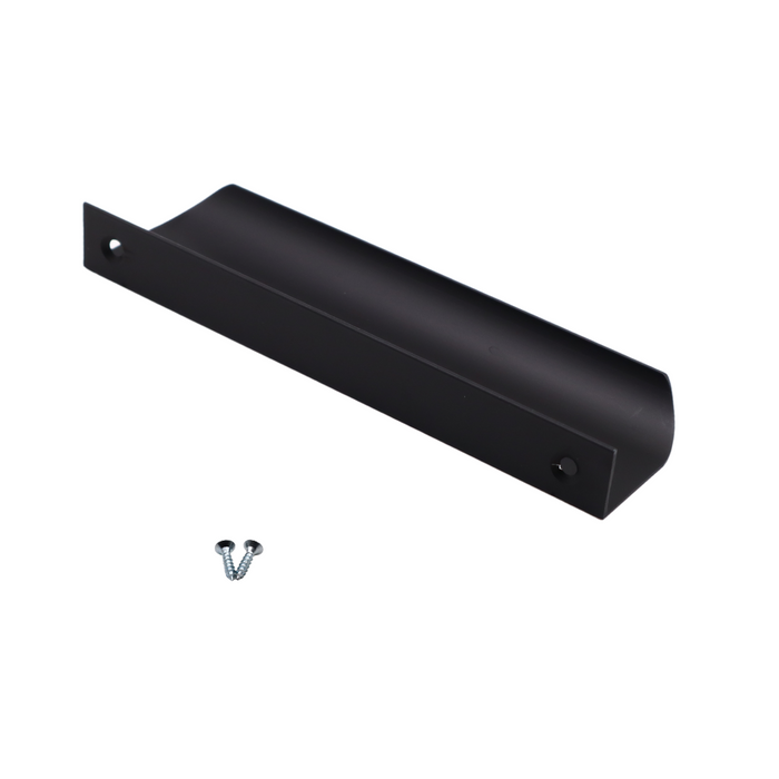 Edge Grip Round Profile Handle 5-1/16 inch (5-13/16 inch total length) - Black Matt (4) – Furnica