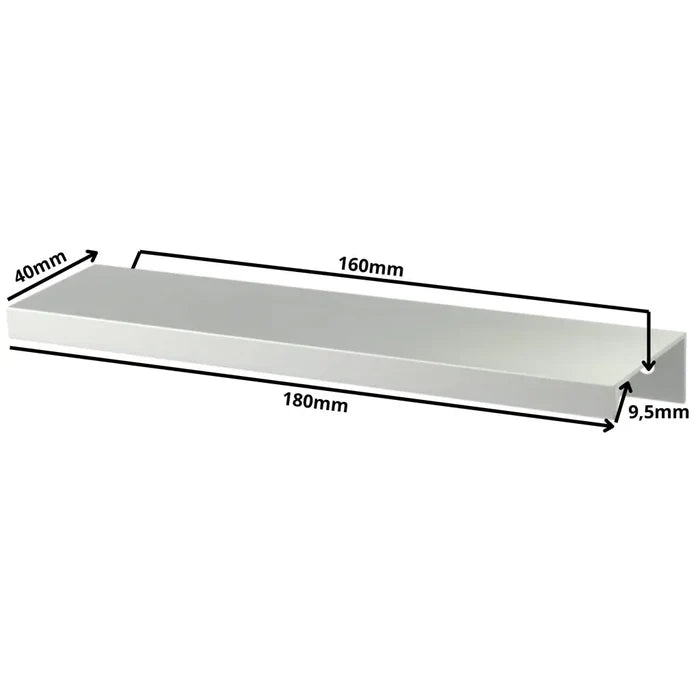 Edge Grip Round Profile Handle 6-5/16 inch (160 mm) / 7-1/16 inch (180 mm) Overall Length - Electropolished