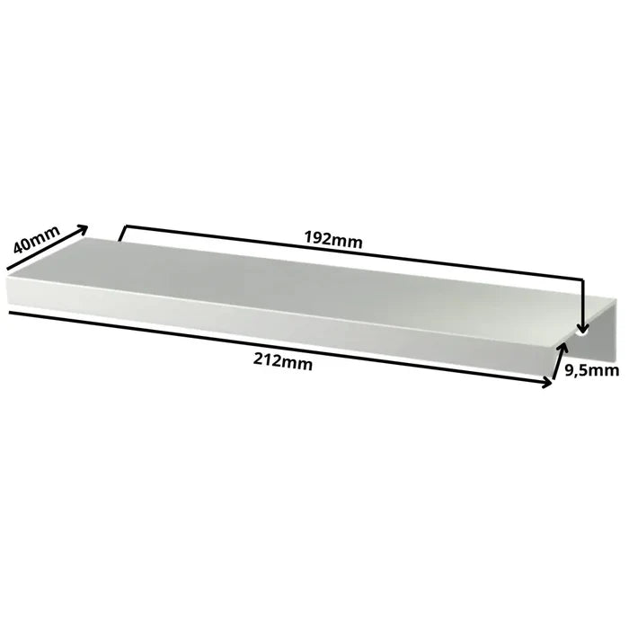 Edge Grip Round Profile Handle 7.5 inch (192 mm) Centers (8.35 inch / 212 mm Overall Length) - Electropolished