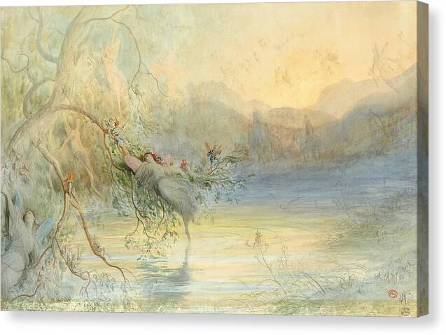 Etude pour 'Les Fees' - Canvas Print