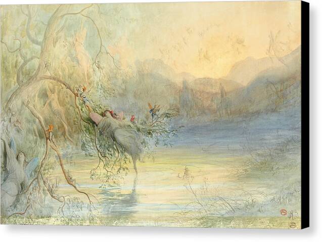 Etude pour 'Les Fees' - Canvas Print