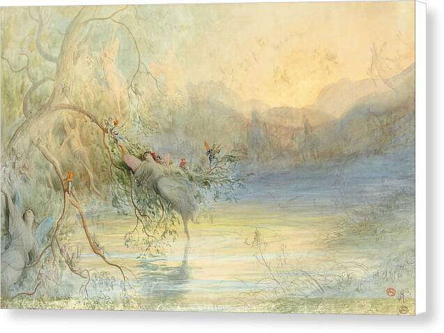 Etude pour 'Les Fees' - Canvas Print