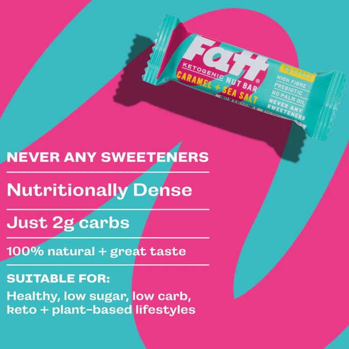 Fatt Caramel & Sea Salt Keto Bar 30g x 20