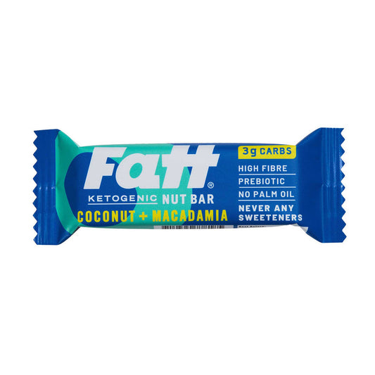 Fatt Coconut & Macadamia Keto Bar 30g x 20
