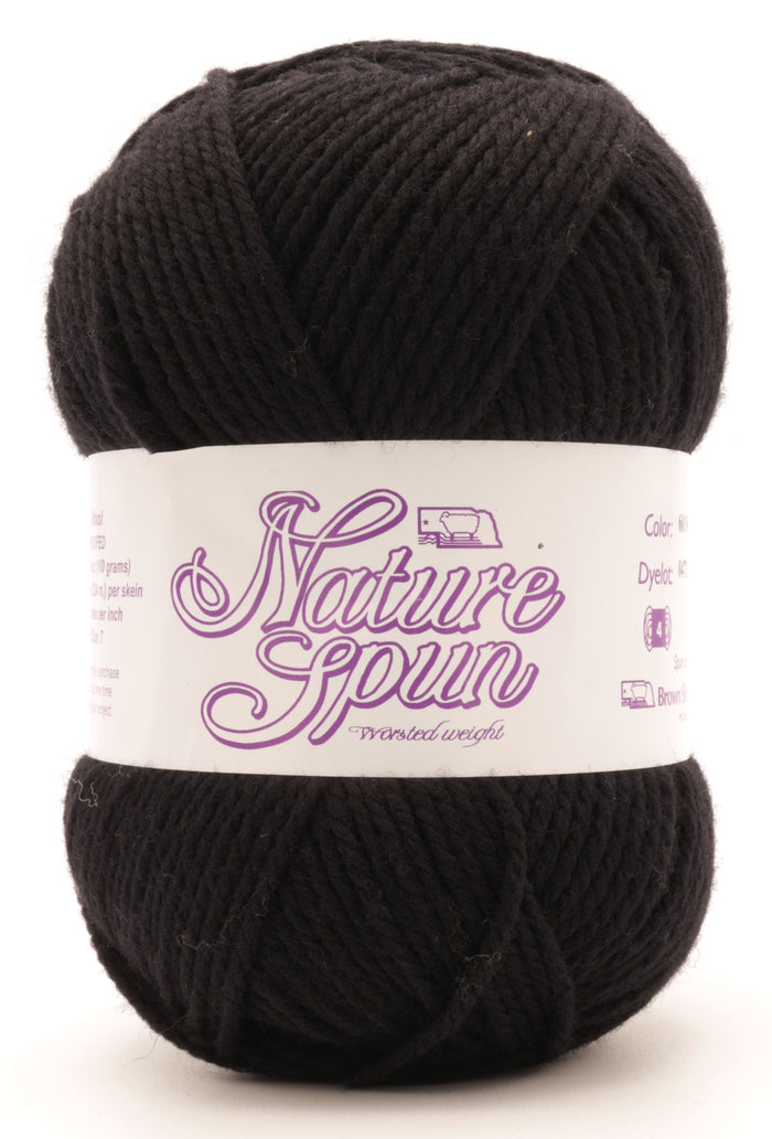 S/M / Brown Sheep Co - Naturespun Worsted / Pepper 601