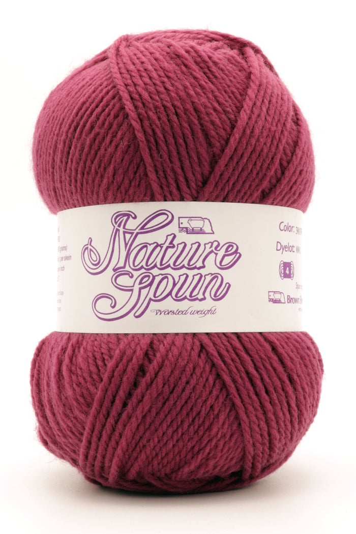 S/M / Brown Sheep Co - Naturespun Worsted / Bold Sangria 301
