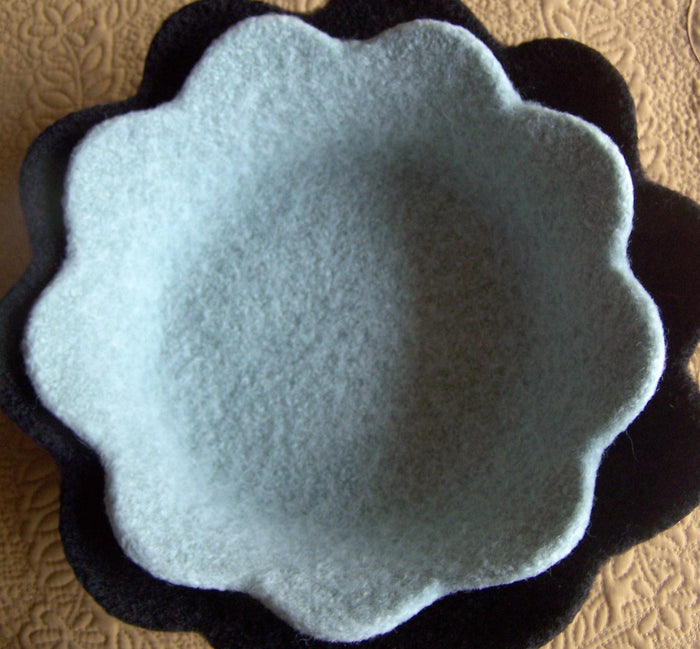 Felted Petal Bowls by Melanie Rice