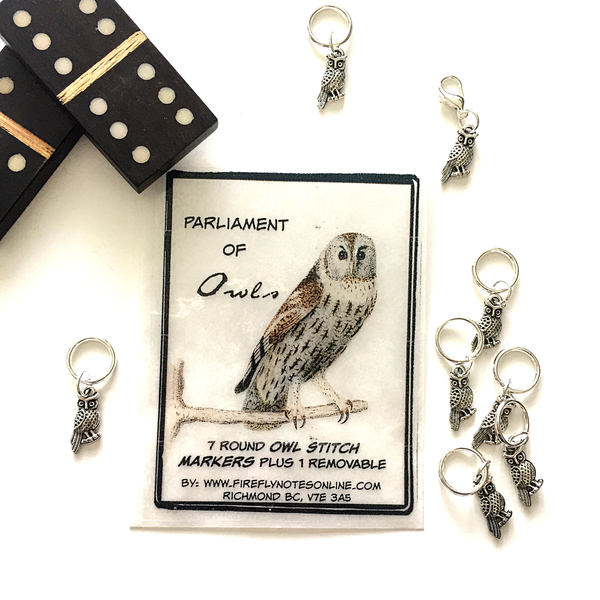 Firefly Notes - Owls Stitch Marker Pack