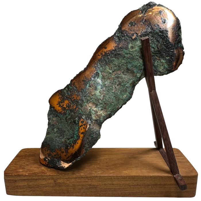 Float Copper on Wood Base