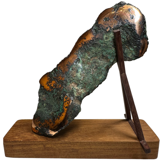 Float Copper on Wood Base