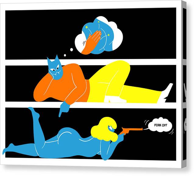 Fork Off V2 - Canvas Print