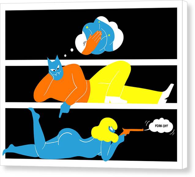 Fork Off V2 - Canvas Print