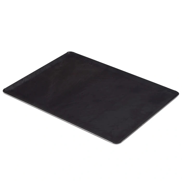 Black French Steel Half Size Baking Sheet on white background.