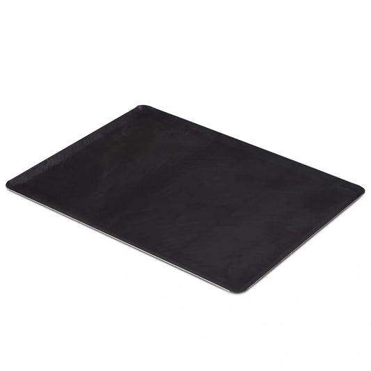 Black French Steel Half Size Baking Sheet on white background.