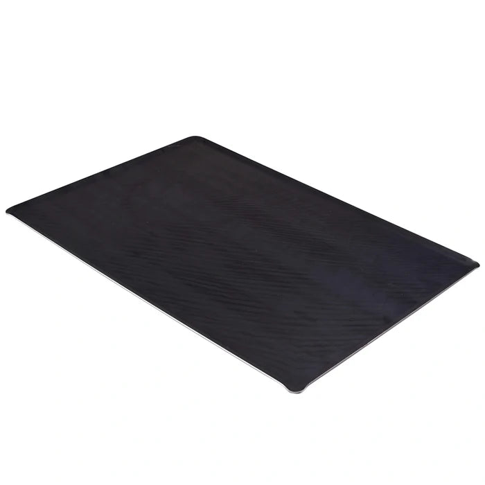 Black French Steel Full Size Baking Sheet on white background.