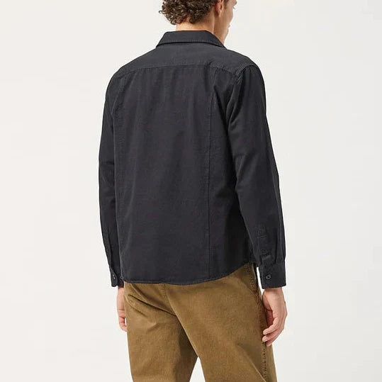 Garment Dye Twill Shirt in Black